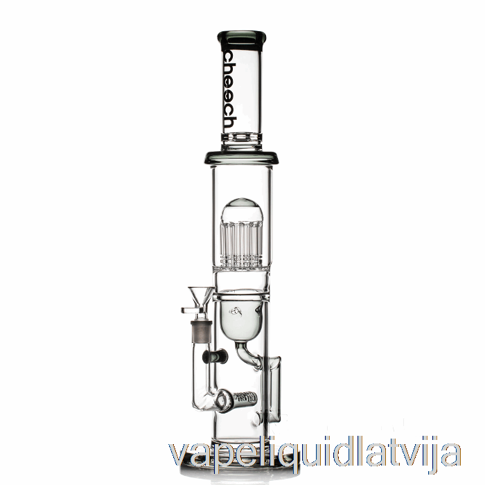 Cheech Glass Tree Recycler Big Rig Bong Black Vape Liquid